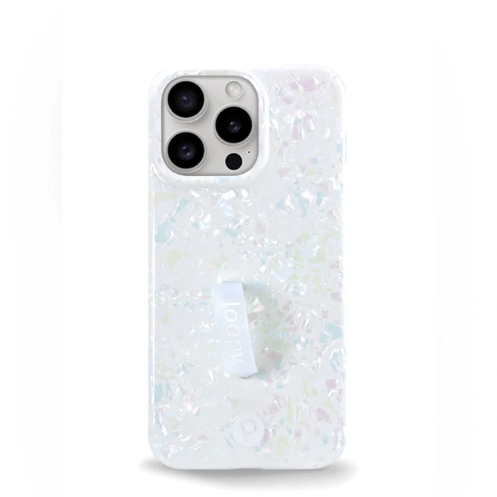 Loopy Case White Iridescent Phone Case